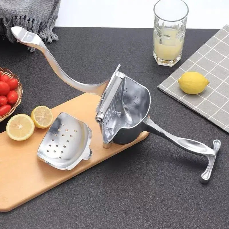 Exprimidor Metálico de Jugo de Fruta Saludable – ¡Disfruta de jugos frescos sin Semillas! +🎁Afilador de cuchillos Gratis