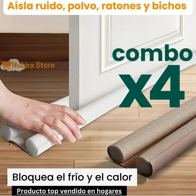 Combo x4 Guardapolvo Protector de Puertas Di adiós al polvo, ruido, insectos y ratones