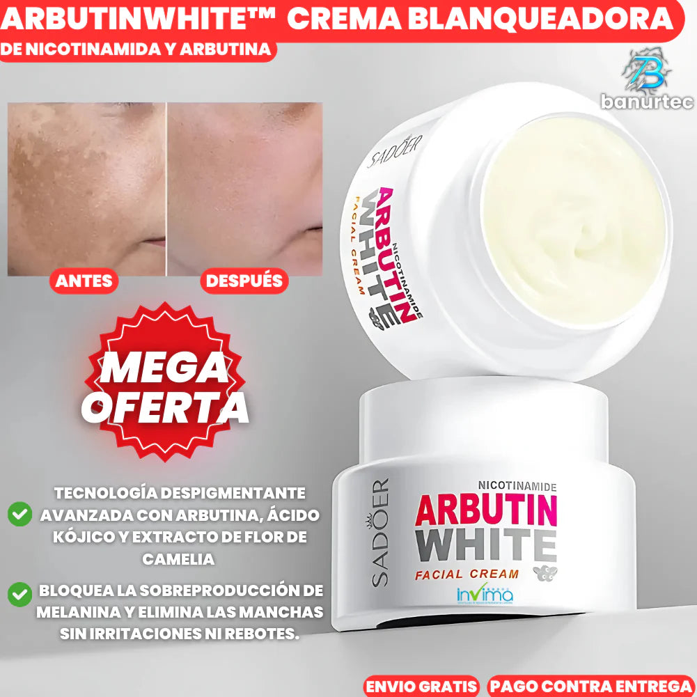 ArbutinWhite Crema Blanqueadora De Nicotinamida y Arbutina