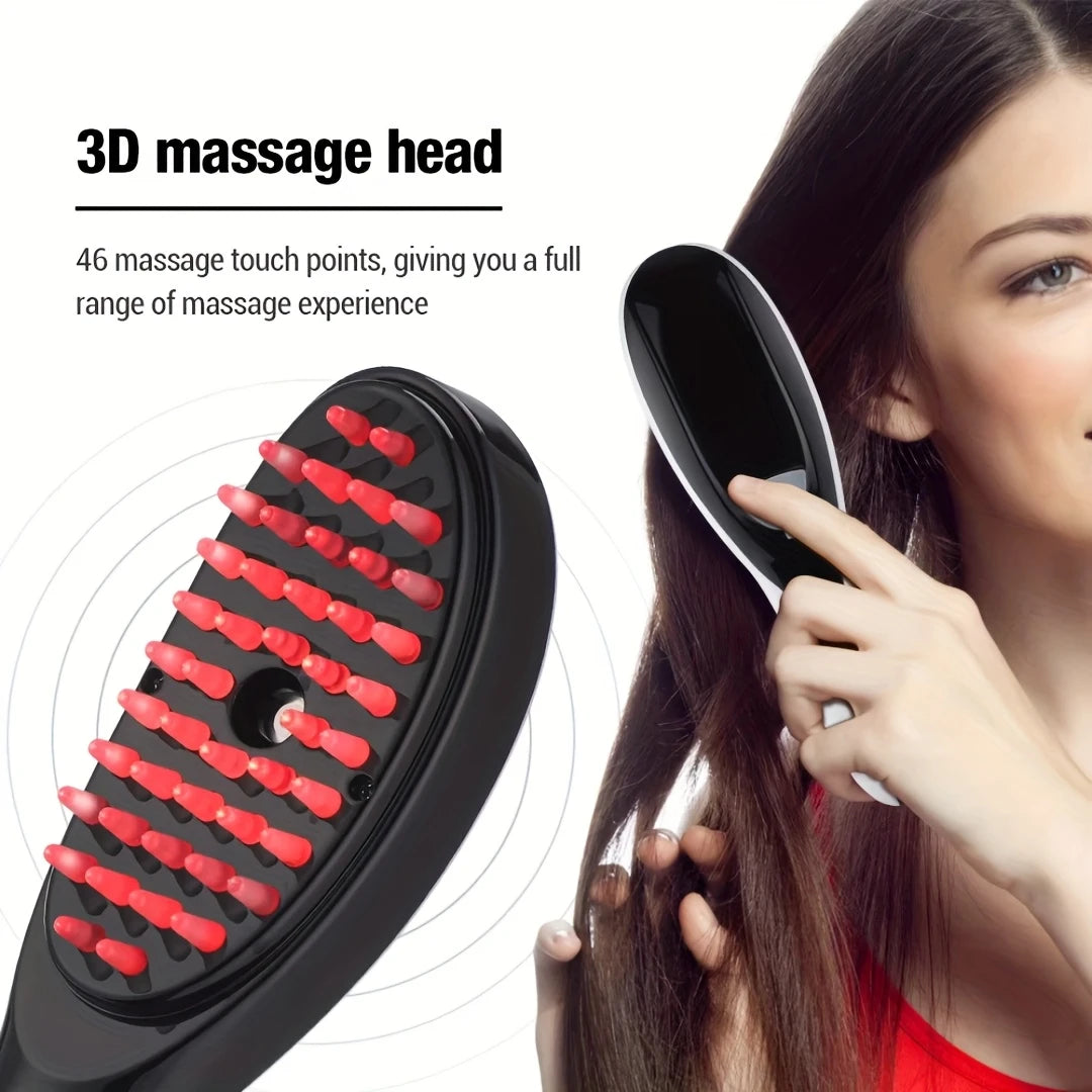 Cepillo Masajeador Capilar 4 en 1 con Vaporizador – Revitaliza tu Cabello desde la Raíz