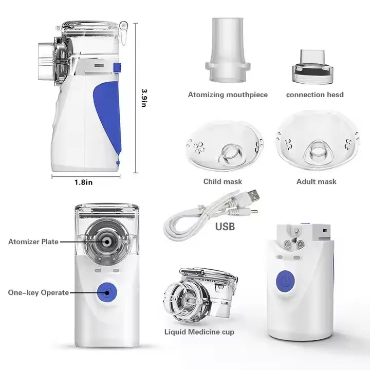Nebulizador Portátil Ultrasónico Pro: Tu Bienestar Respiratorio, Siempre Contigo