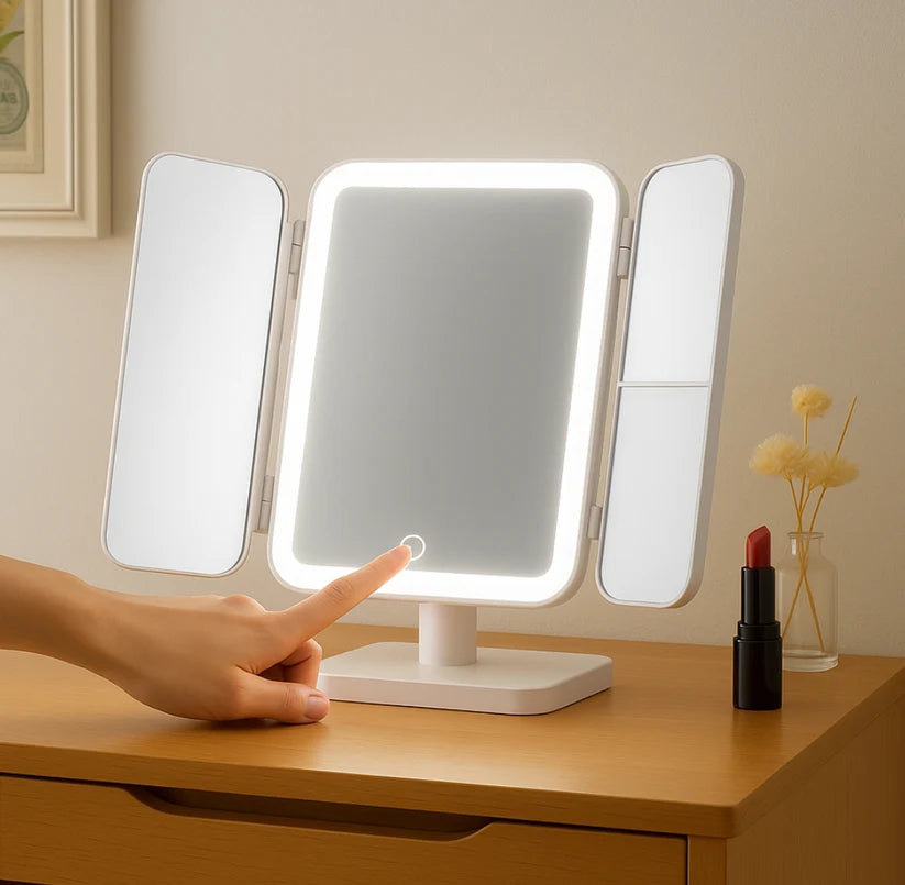 Espejo con Luz LED de Aumento El espejo inteligente que transforma tu rutina de belleza