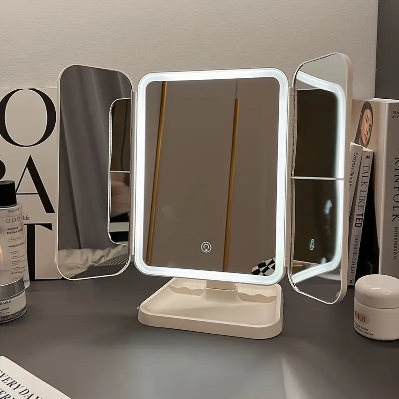Espejo con Luz LED de Aumento El espejo inteligente que transforma tu rutina de belleza