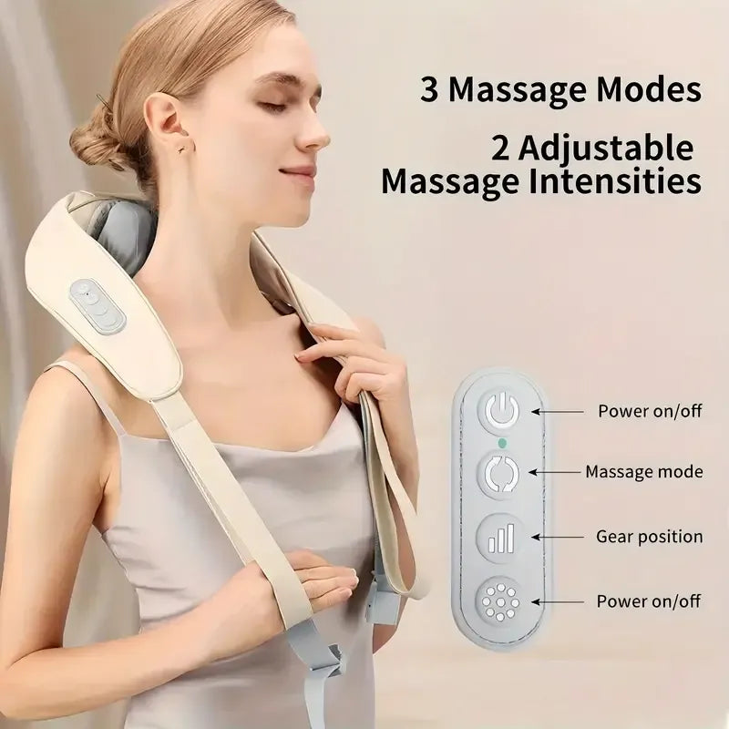 Masajeador Inteligente - Contribuye a un Alivio y Relajación con Calor Reconfortante para Cuello, Espalda, Cintura, Hombros, Piernas y Pies