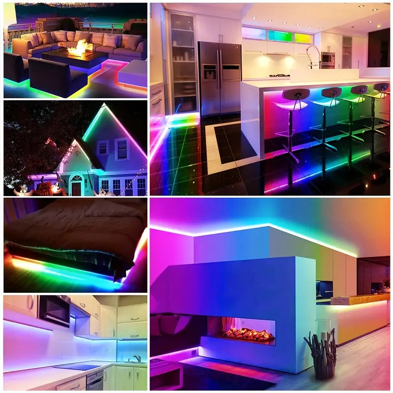 Cinta LED Neón Flexible con Control Bluetooth y Música