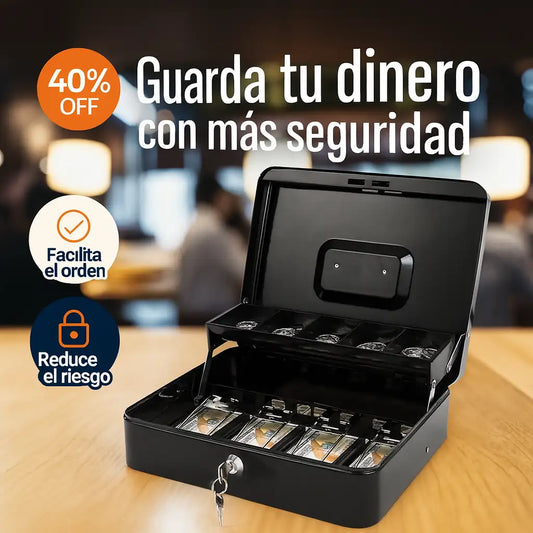 CAJA REGISTRADORA DE SEGURIDAD CON CERRADURA