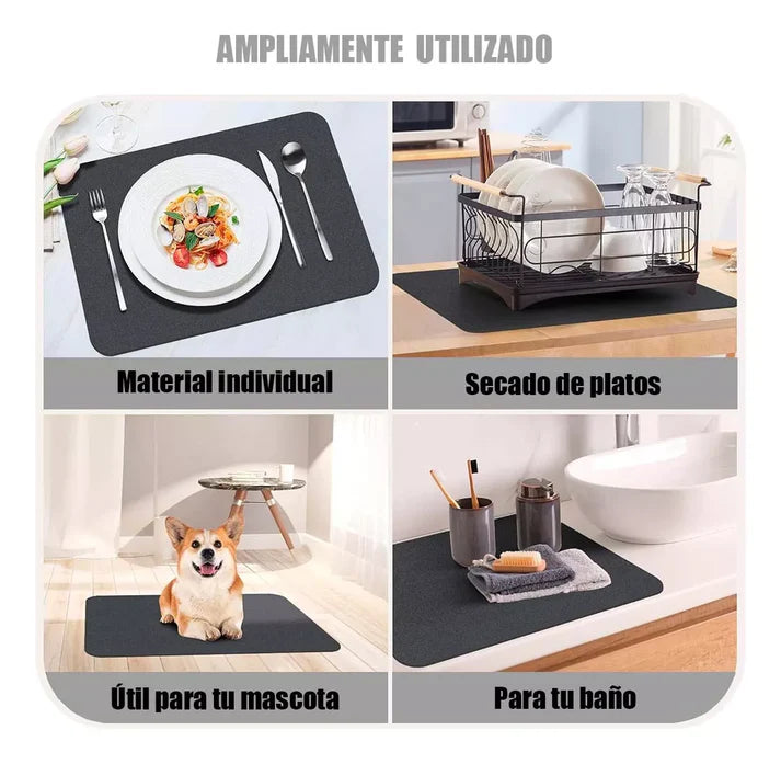 2x1 Tapete Súper Absorbente Antideslizante 40x60cm – Máxima absorción y seguridad No más humedad