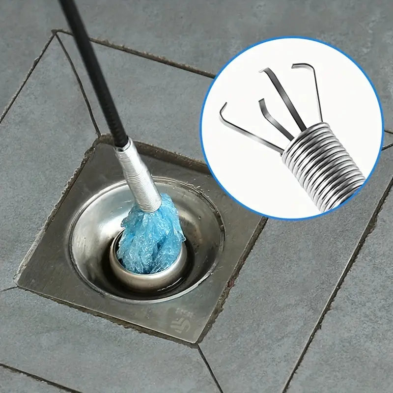 2x1 Gancho Destapa Tuberias ¡Elimina obstrucciones en segundos con Drain Clog Remover!
