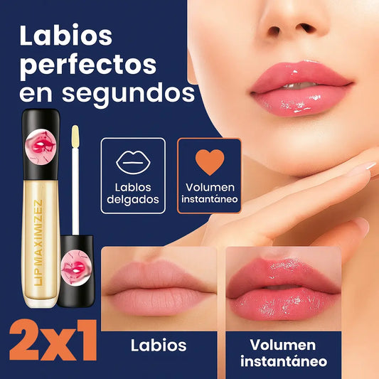 2X1 Lip Maximizer™: Volumen + Hidratación 24 h.