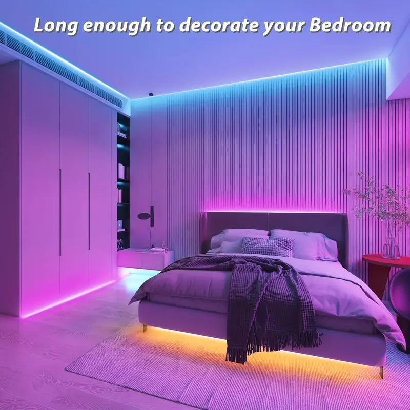 Cinta LED Neón Flexible con Control Bluetooth y Música