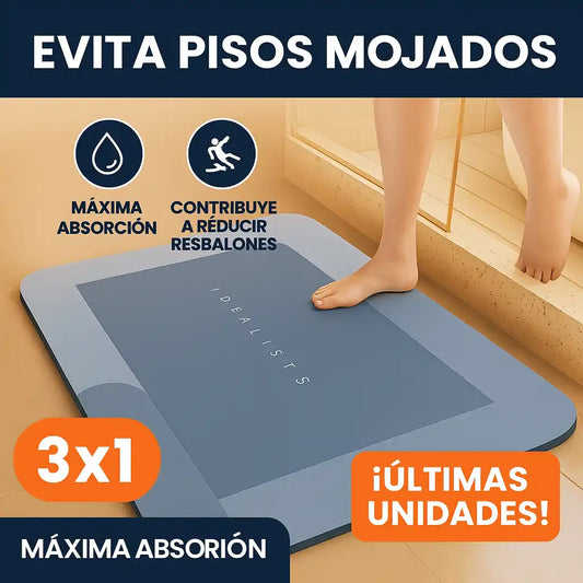 3X1 Tapete Absorbente Antideslizante - ¡Mantén tu hogar seco y seguro!