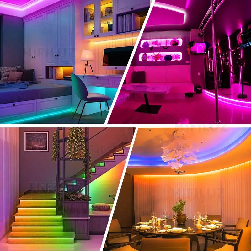 Cinta LED Neón Flexible con Control Bluetooth y Música