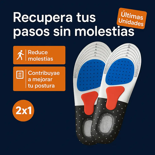 2x1 Plantillas Ergonómicas - Transforma tu Comodidad al Caminar.