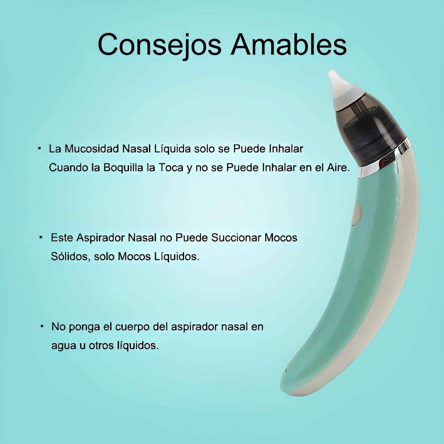 Aspirador Nasal Eléctrico para Bebés.