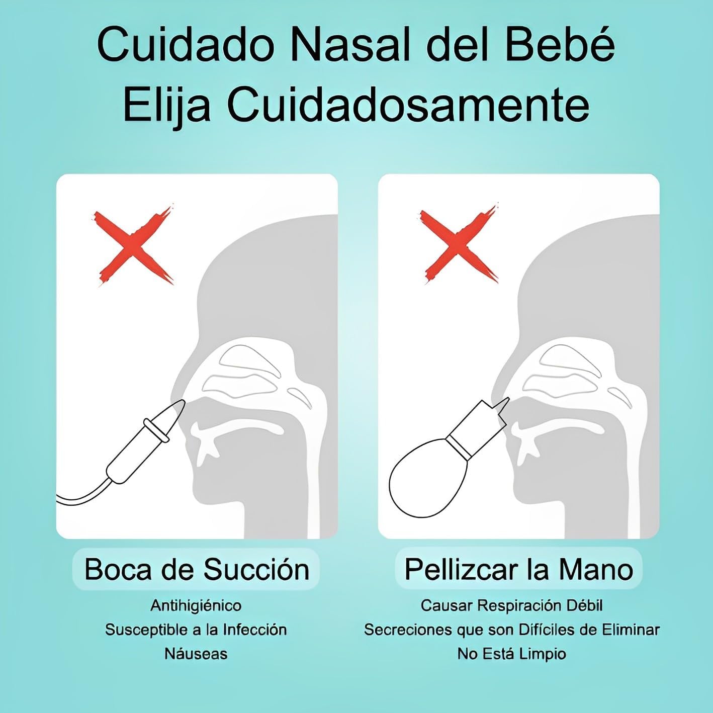 Aspirador Nasal Eléctrico para Bebés.