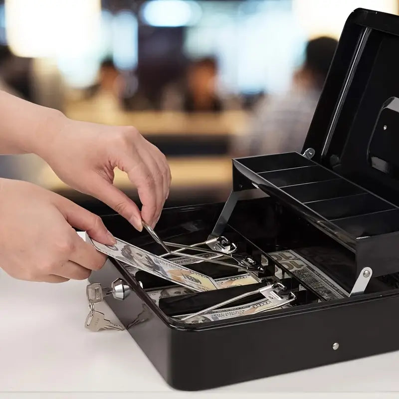 CAJA REGISTRADORA DE SEGURIDAD CON CERRADURA
