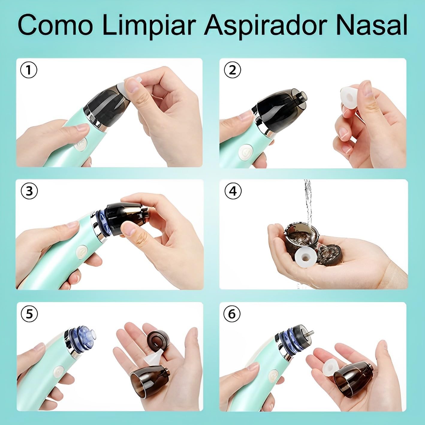 Aspirador Nasal Eléctrico para Bebés.