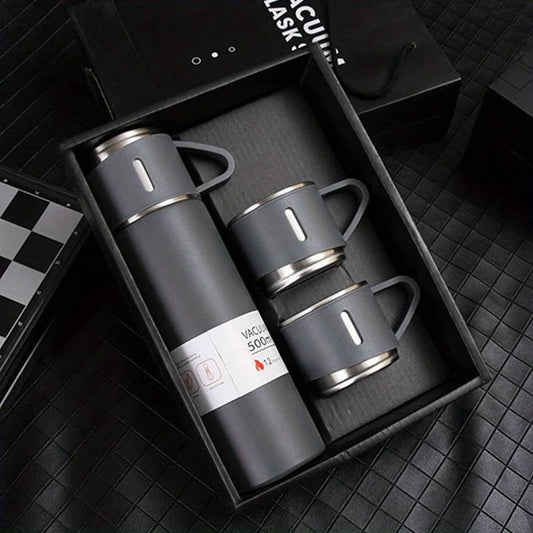 Termo + 3 tazas – Mantén tu bebida perfecta hasta 12 h