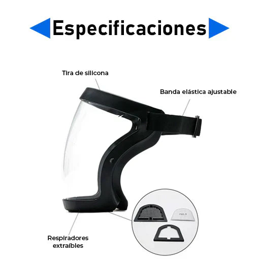 OFERTA 2x1 Mascara de Protección para Uso Industrial y Domestico