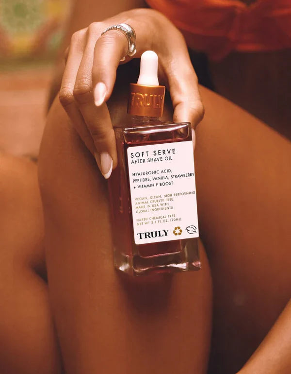 Aceite Natural Truly Original 🌸 - Cuidado Post-Afeitado con Jojoba y Onagra.
