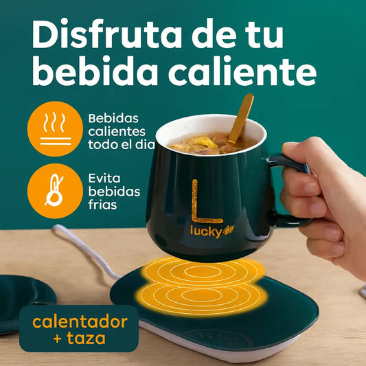 Set de Taza Premium con Calentador Inteligente.