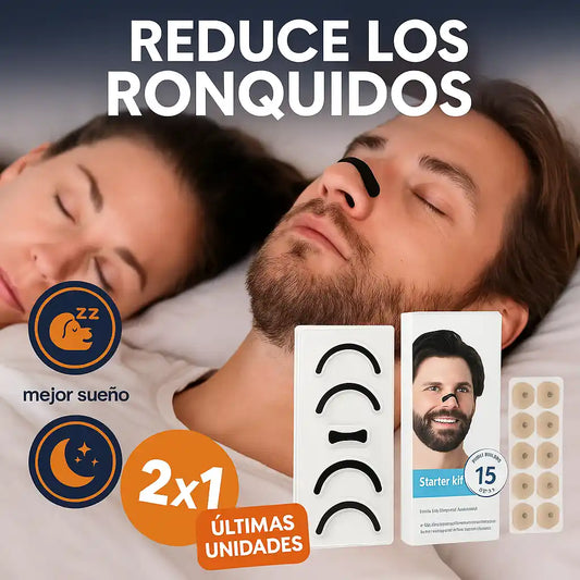 Tiras Nasales Magnéticas - Respira mejor, duerme mejor y rinde más