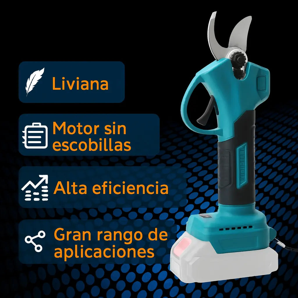 Tijera Eléctrica de Jardín ExpertGarden® 24V – Corta más, trabaja menos.