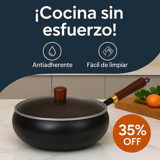 Sartén antiadherente de Máxima Calidad -Cocina Fácil y Sano