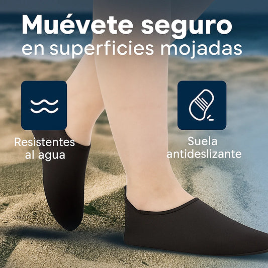 Zapatos Acuaticos - la solución antideslizante perfecta para tus pies en agua y arena.