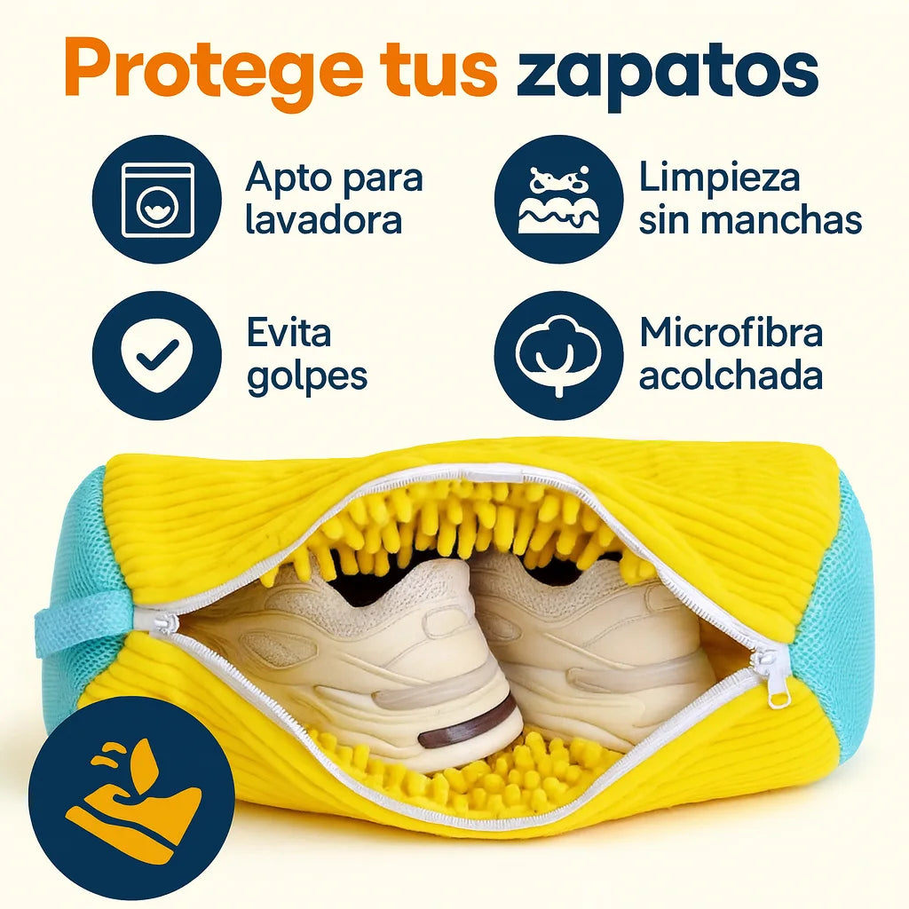 2X1 Bolsa Lavadora Chenille SoftClean – Zapatos impecables sin esfuerzo.