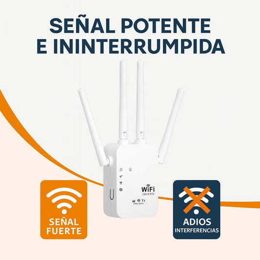 Wi-Fi Extender 2025 – Internet rápido y sin zonas muertas en toda tu casa