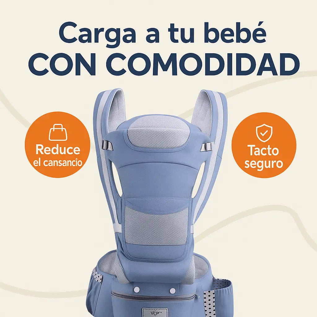 Canguro Ergonómico Premium con Soporte de Cadera – Cuida tu espalda, cuida su bienestar