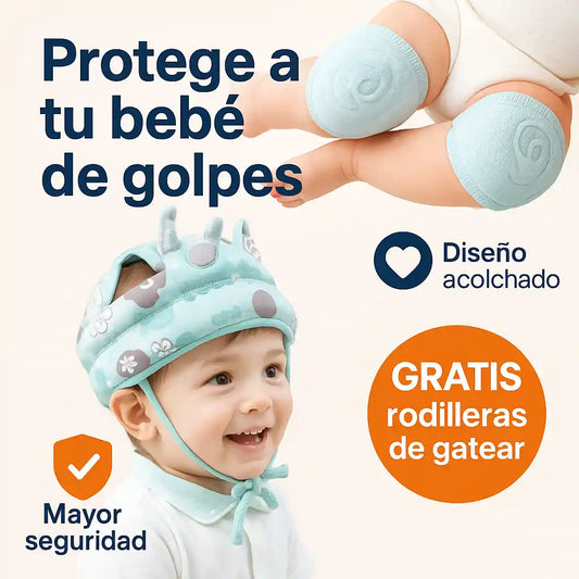 Casco Ergonómico Antigolpes para Bebés + 🎁GRATIS Rodilleras🎁