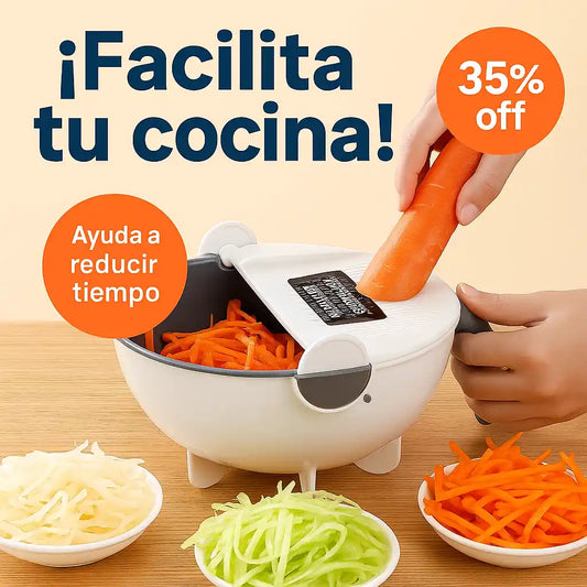 Set de Ralladores con Bandeja Escurridora - Cocina fácil, rápida y sin esfuerzo