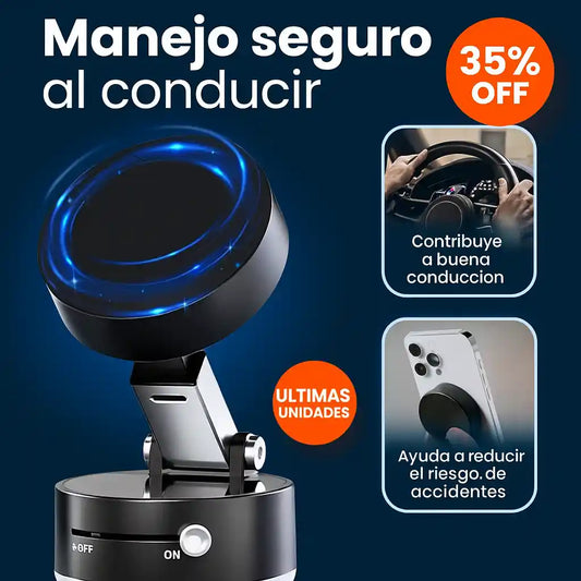 soporte magnético para el celular.