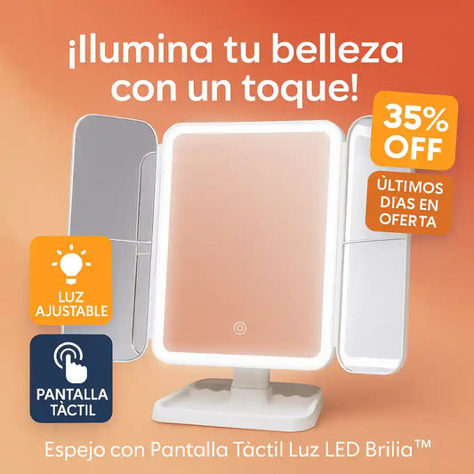 Espejo con Luz LED de Aumento El espejo inteligente que transforma tu rutina de belleza