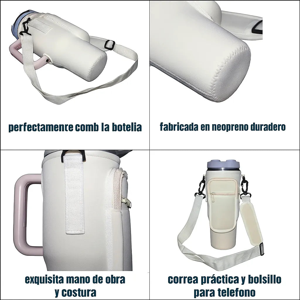 COMBO PREMIUM: BOLSO + TERMO - ¡Lleva tu termo a otro nivel con protección, estilo y cero derrames!