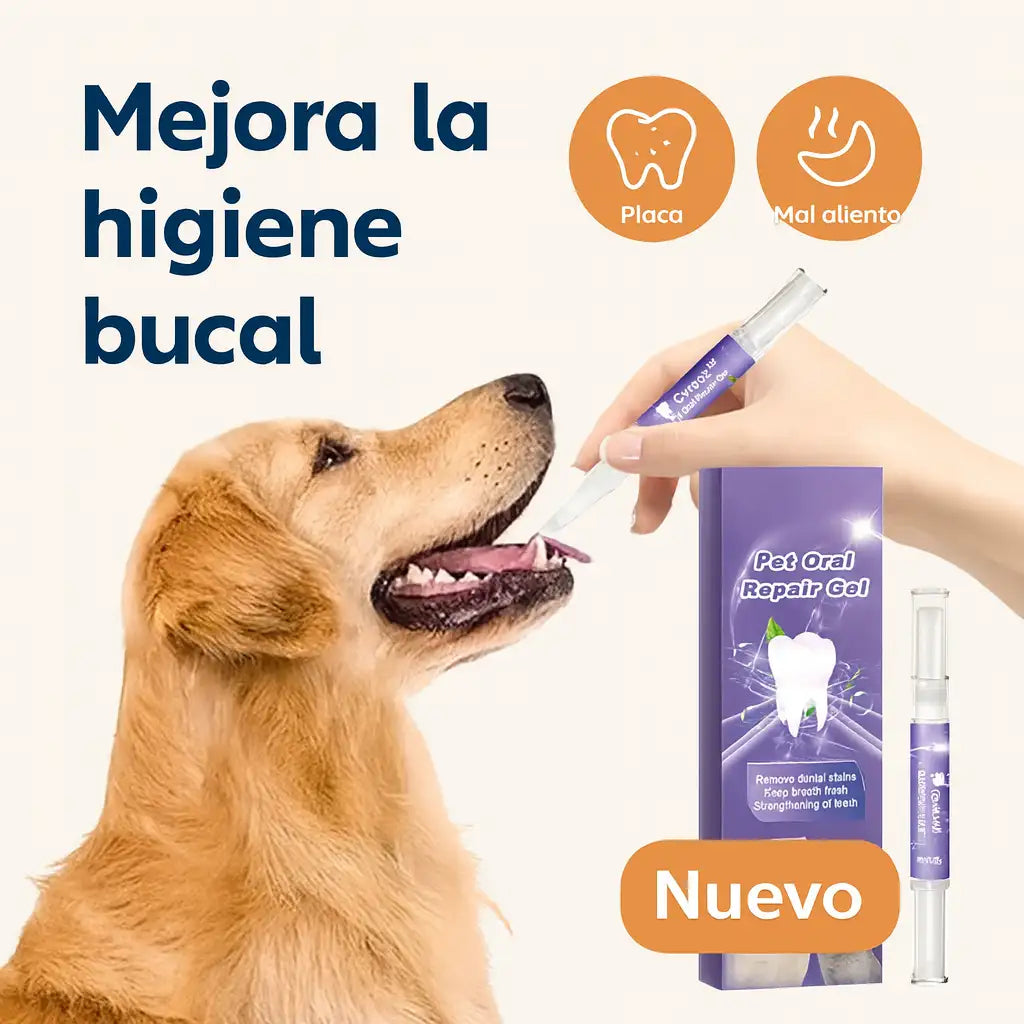 Cepillo con Gel - Cuidado Oral para Perros y Gatos – Gel de Uso Rápido