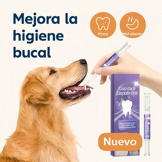 Cepillo con Gel - Cuidado Oral para Perros y Gatos – Gel de Uso Rápido