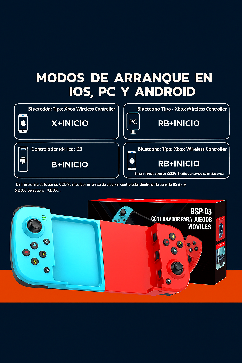 Control Inalámbrico Pro para iOS y Android – Juega como un profesional desde tu celular
