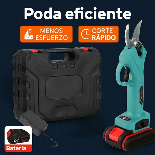 Tijera Eléctrica de Jardín ExpertGarden® 24V – Corta más, trabaja menos.