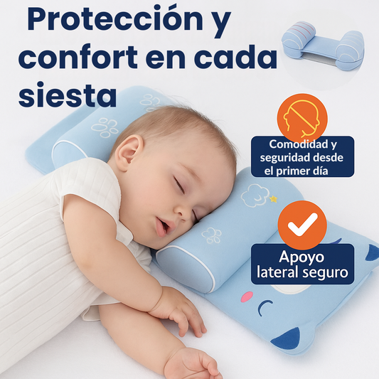 Almohada Ajustable para Recién Nacidos – Moldea y Protege la Cabeza de tu Bebé