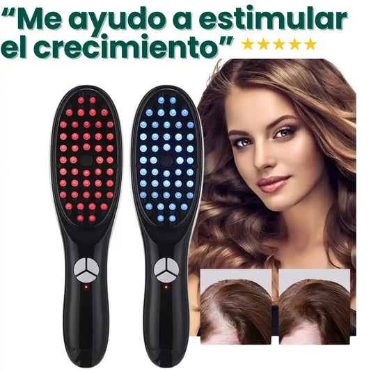 Cepillo Masajeador Capilar 4 en 1 con Vaporizador – Revitaliza tu Cabello desde la Raíz