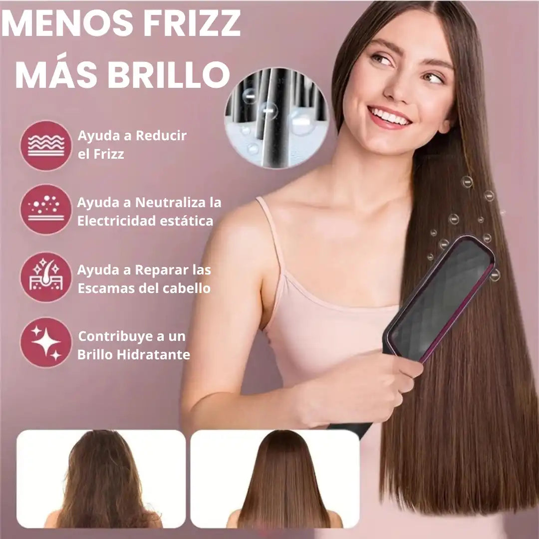 Cepillo Alisador y Ondulador 2 en 1 con Tecnología Iónica