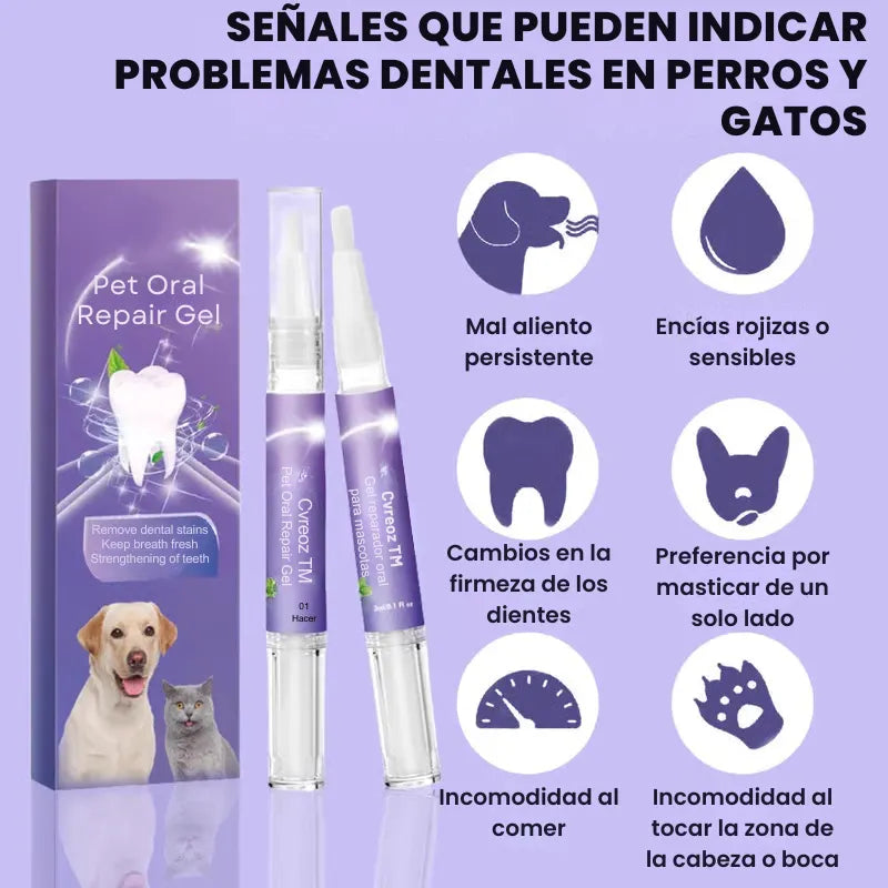 Cepillo con Gel - Cuidado Oral para Perros y Gatos – Gel de Uso Rápido