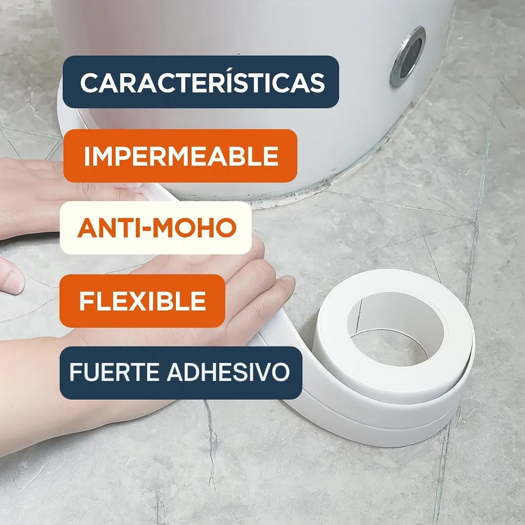 2x1 Cinta Impermeable Antimoho – Sellado Perfecto para Cocinas y Baños 🚿🛠️
