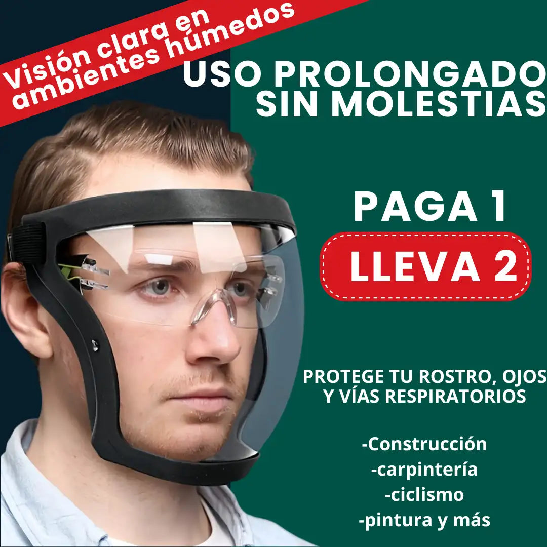 OFERTA 2x1 Mascara de Protección para Uso Industrial y Domestico