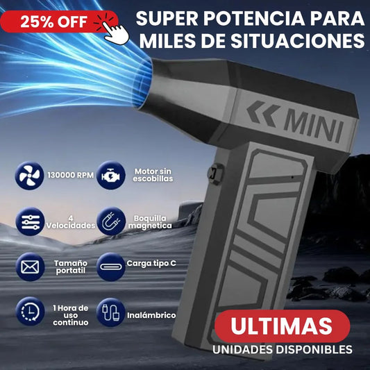 Soplador Turbo Jet: Potencia y Precisión en la Palma de tu Mano