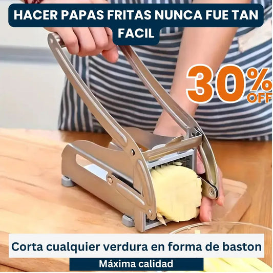 CORTADOR DE PAPAS Y VERDURAS ¡Transforma tus papas en irresistibles papas fritas!