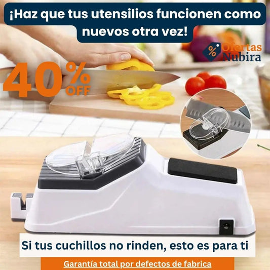 Afilador de Cuchillos Profesional 3 en 1 – ¡Devuelve el Filo a Tus Cuchillos en Segundos!